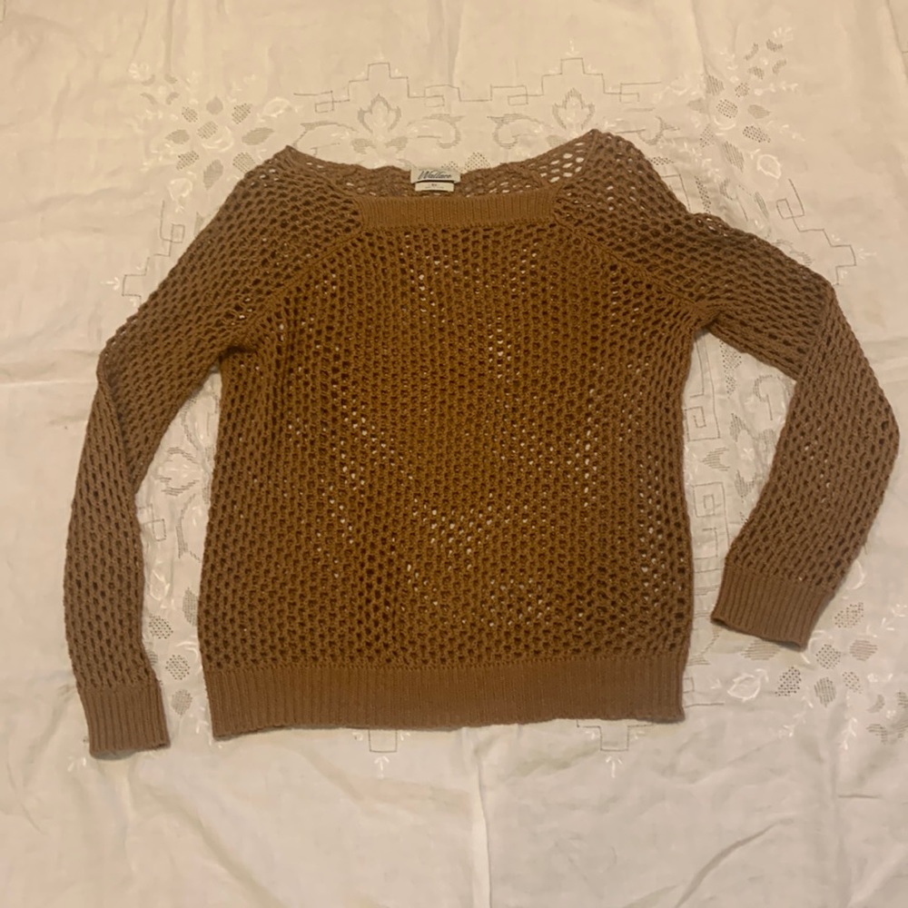 Madewell Wallace fishermen net sweater. Size XS